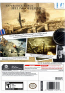 Blazing Angels Squadrons WWII - Nintendo Wii Pre-Played Back Cover