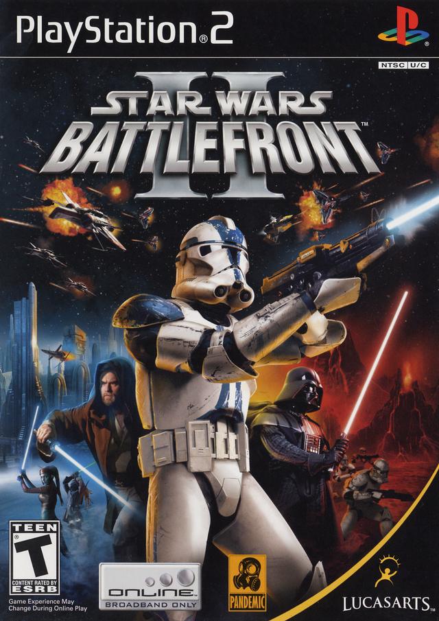 Star Wars Battlefront 2 Front Cover - Playstation 2 Pre-Played