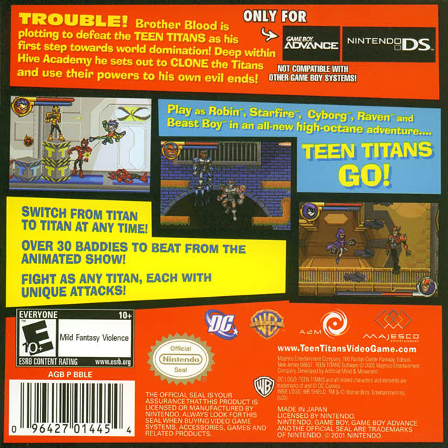 Teen Titans - Nintendo Gameboy Advance Pre-Played