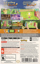 Lets Go Eevee! Back Cover - Nintendo Switch Pre-Played