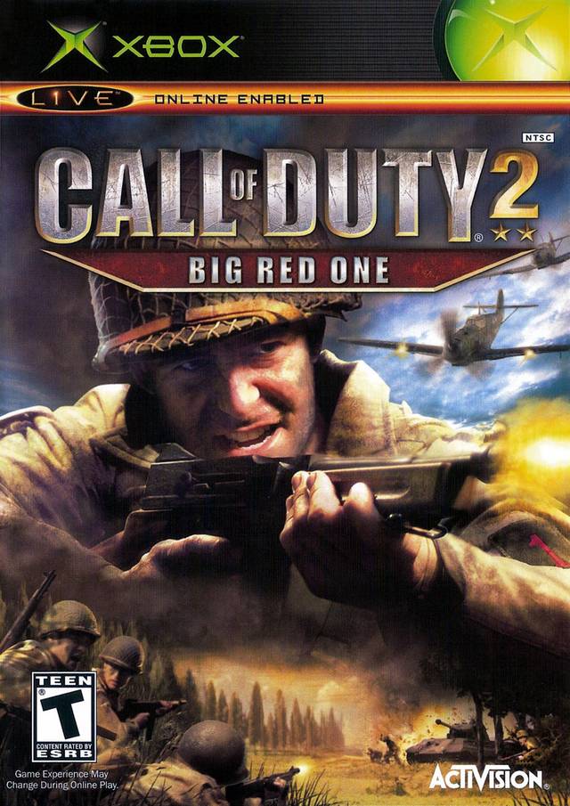 Call Of Duty 2 Big Red One Front Cover - Xbox Pre-Played