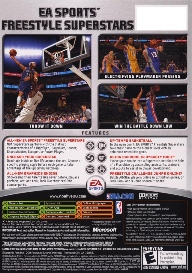 NBA Live 06 - Xbox Pre-Played