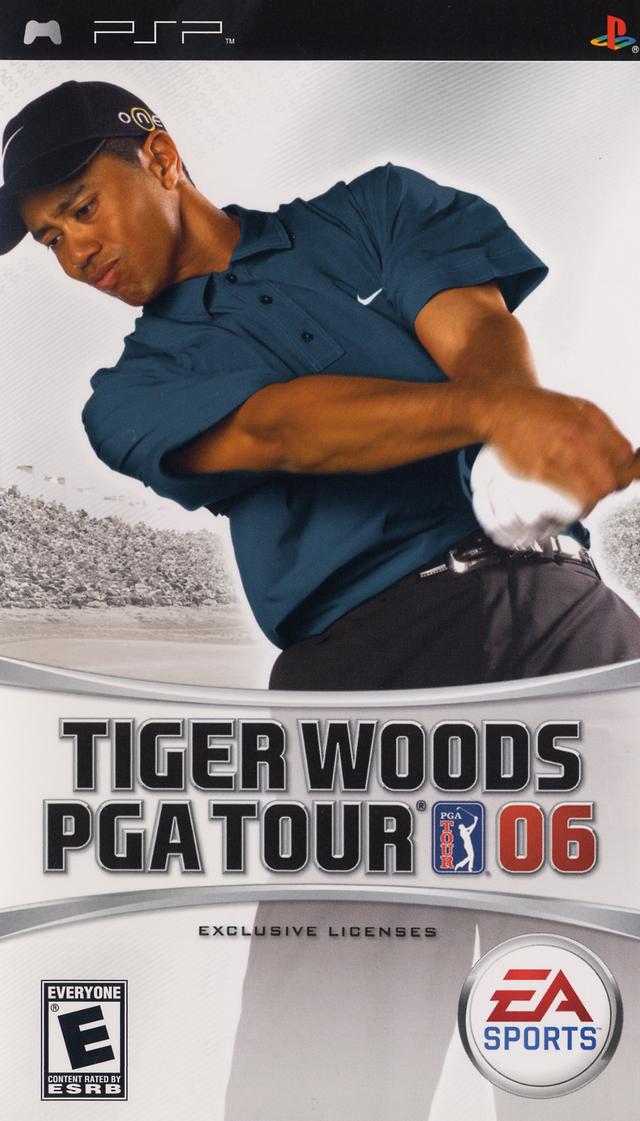 Tiger Woods PGA Tour 06 Front Cover - PSP Pre-Played