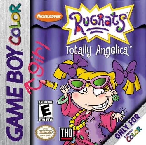 Rugrats Totally Angelica Front Cover - Nintendo GameBoy Color Pre-Played