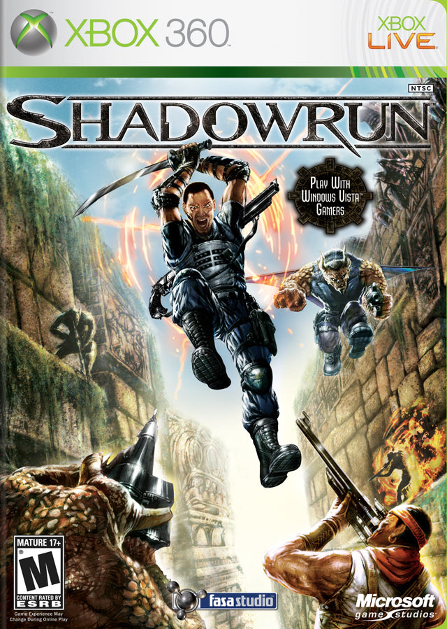 Shadowrun Front Cover - Xbox 360 Pre-Played