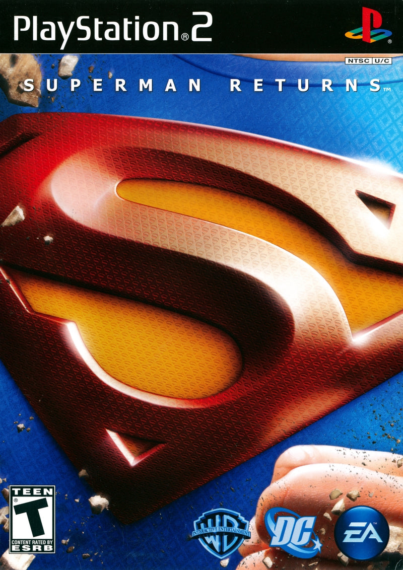 Superman Returns Front Cover - Playstation 2 Pre-Played