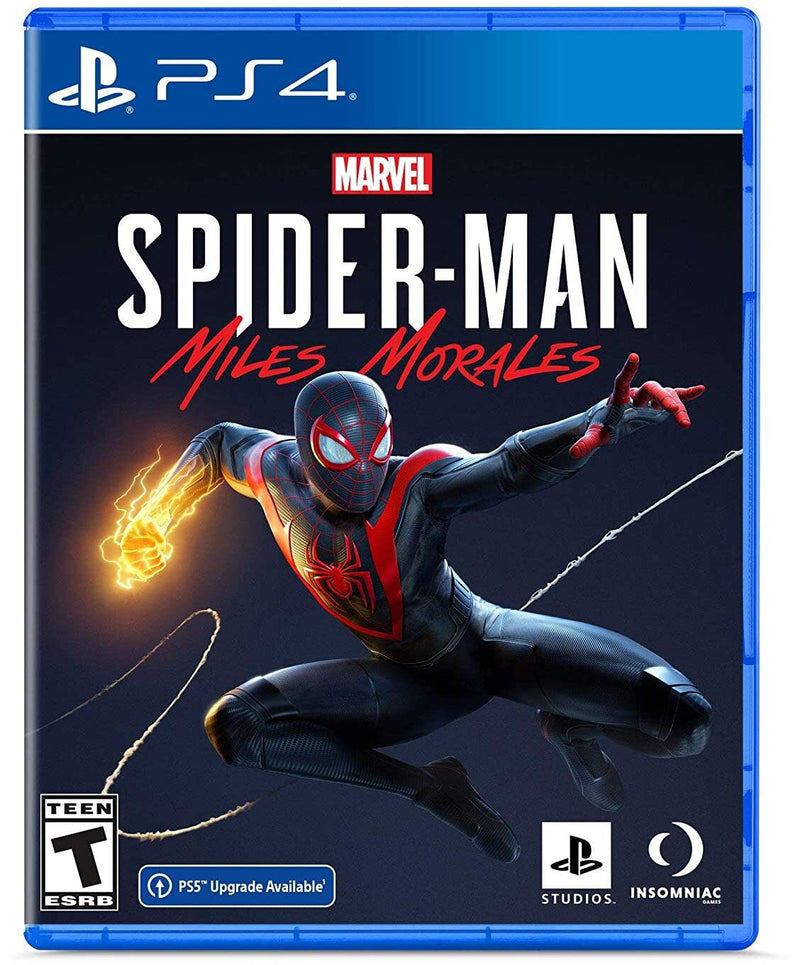 Marvel's Spider-Man Miles Morales Front Cover - Playstation 4 Pre-Played