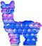 Tie Dye Alpaca - Pop It Bubble Fidget Toy