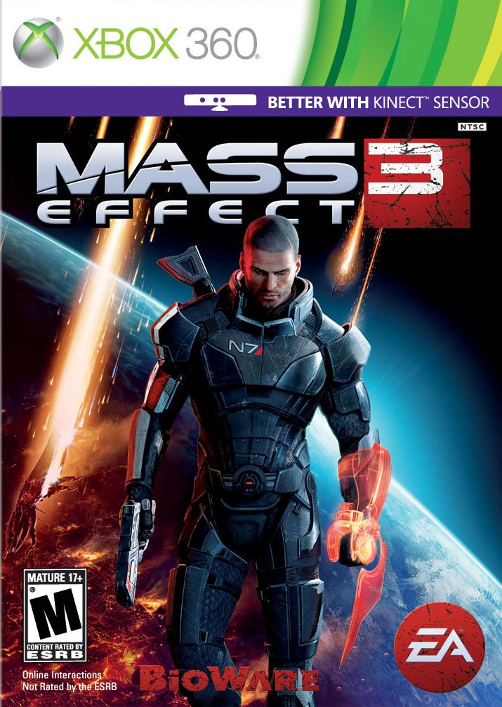 Mass Effect 3 Front Cover - Xbox 360 Pre-Played