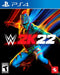 WWE 2K22 Front Cover - Playstation 4 Pre-Played