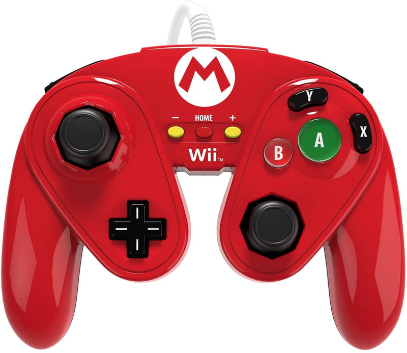 PDP Wired Fight Pad Controller Mario - Nintendo WiiU Pre-Played