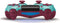 Playstation 4 Berry Blue Dualshock 4 Wireless Controller - Pre-Played