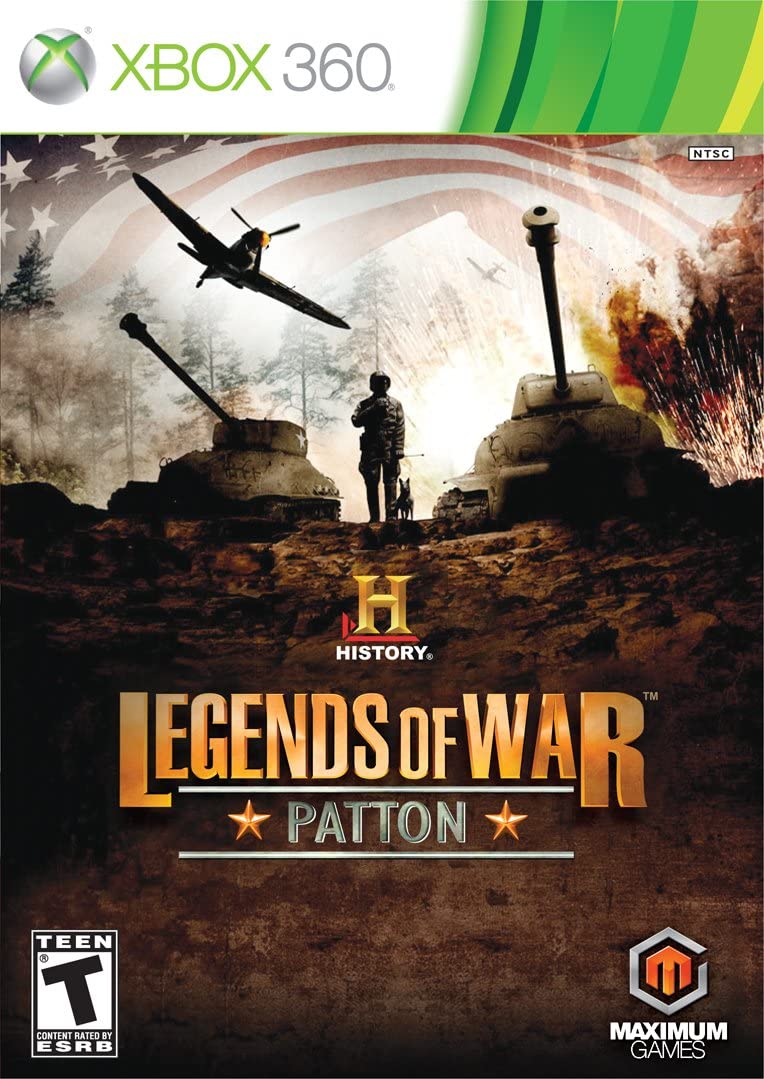 History Legends of War Patton Front Cover - Xbox 360 Pre-Played