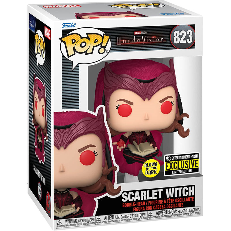 Pop! Marvel WandaVision - Scarlet Witch Glow-in-the-Dark Entertainment Earth Exclusive