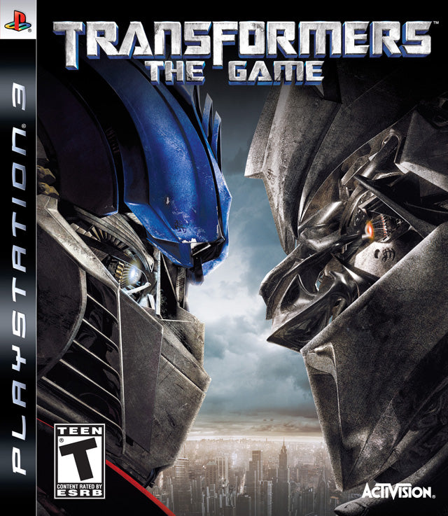 Transformers the Game Front Cover - Playstation 3 Pre-Played