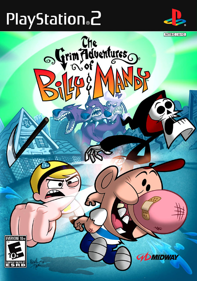 Grim Adventure of Billy & Mandy Front Cover - Playstation 2 Pre-Played