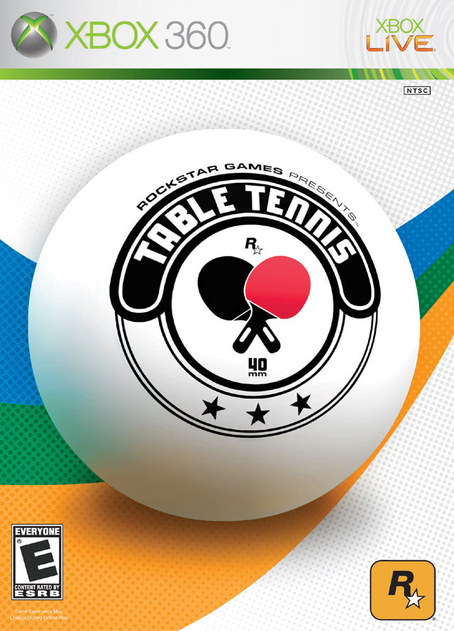 Table Tennis Front Cover - Xbox 360 Pre-Played