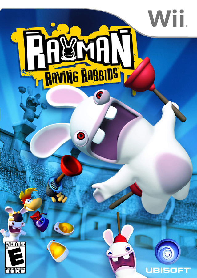 Rayman Raving Rabbids Front Cover - Nintendo Wii Pre-Played