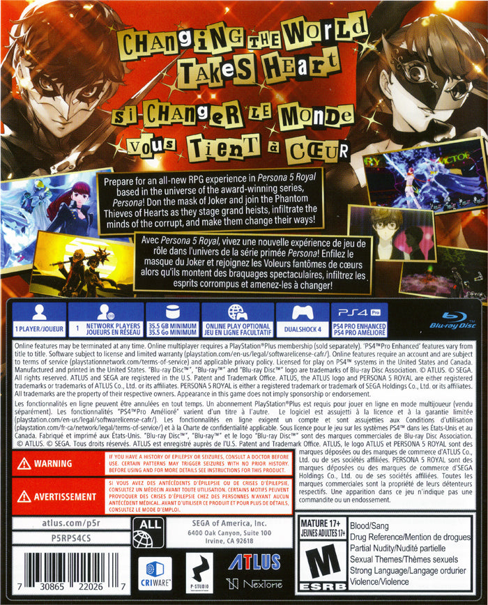 Persona 5 Royal - Playstation 4