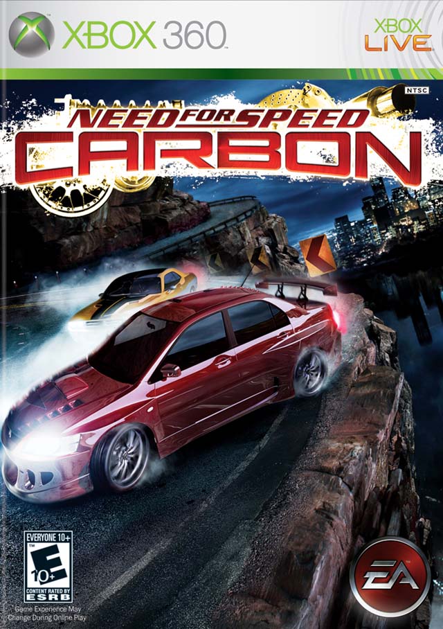 Need For Speed Carbon Front Cover - Xbox 360 Pre-Played