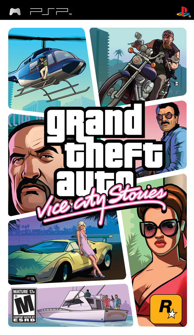 Grand Theft Auto Vice City Stories Front Cover - PSP Pre-Played