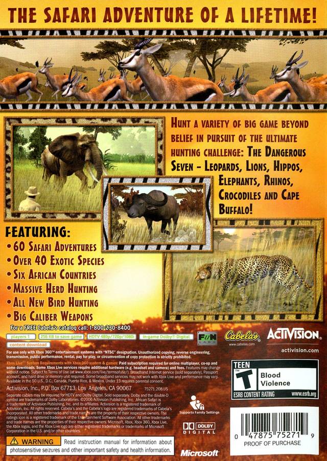 Cabela's African Safari - Xbox 360 Pre-Played