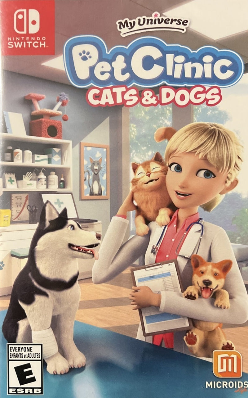 My Universe Pet Clinic Cats & Dogs Front Cover  - Nintendo Switch Pre-Played