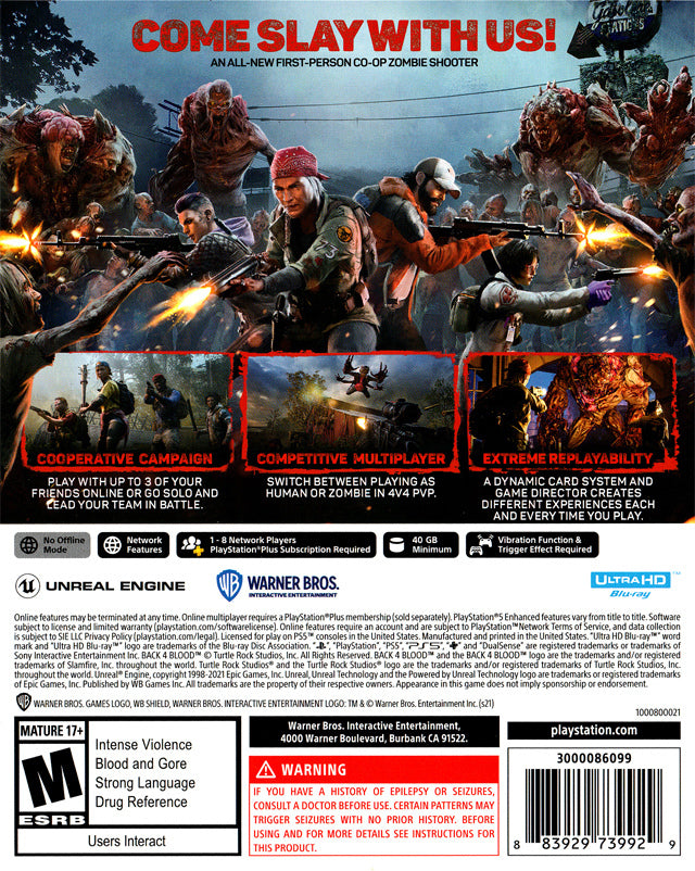 Back 4 Blood - Playstation 5 Pre-Played