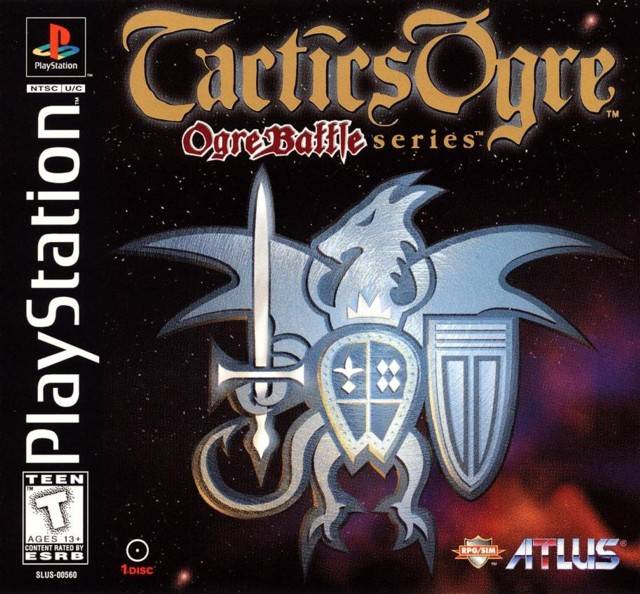 Tactics Ogre Front Cover - Playstation 1 Pre-Played