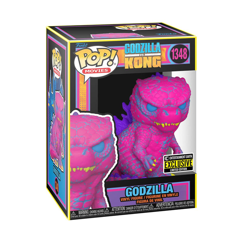 Pop! Godzilla vs. Kong - Godzilla Black Light 1348 Entertainment Earth Exclusive