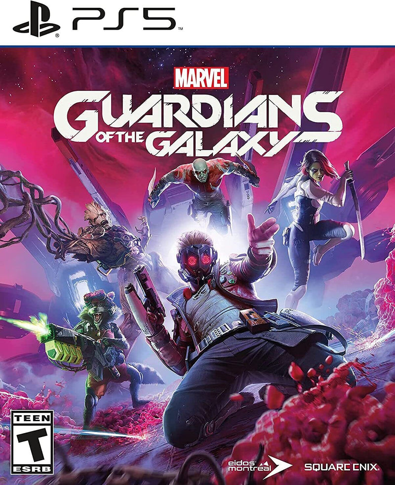 Marvel's Guardians of the Galaxy Front Cover - Playstation 5 Pre-Played