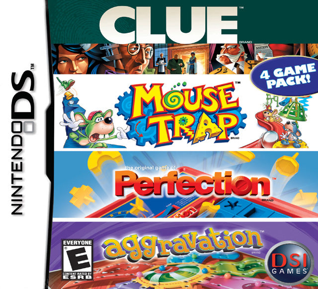 Clue Mouse Trap Perfection Aggravation Front Cover - Nintendo DS Pre-Played