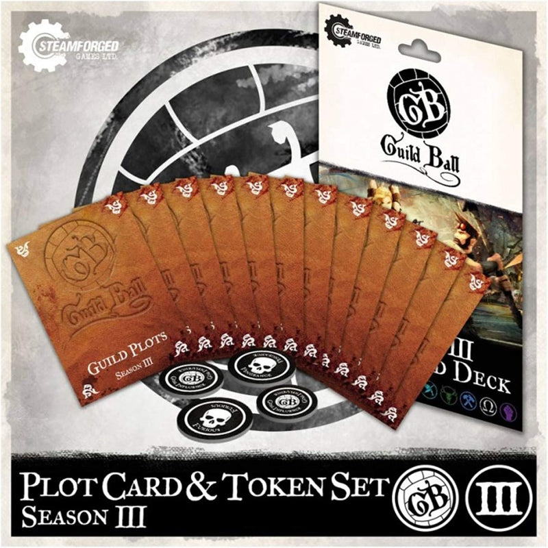 Guild Ball Season 3 Plot Cards & Tokens