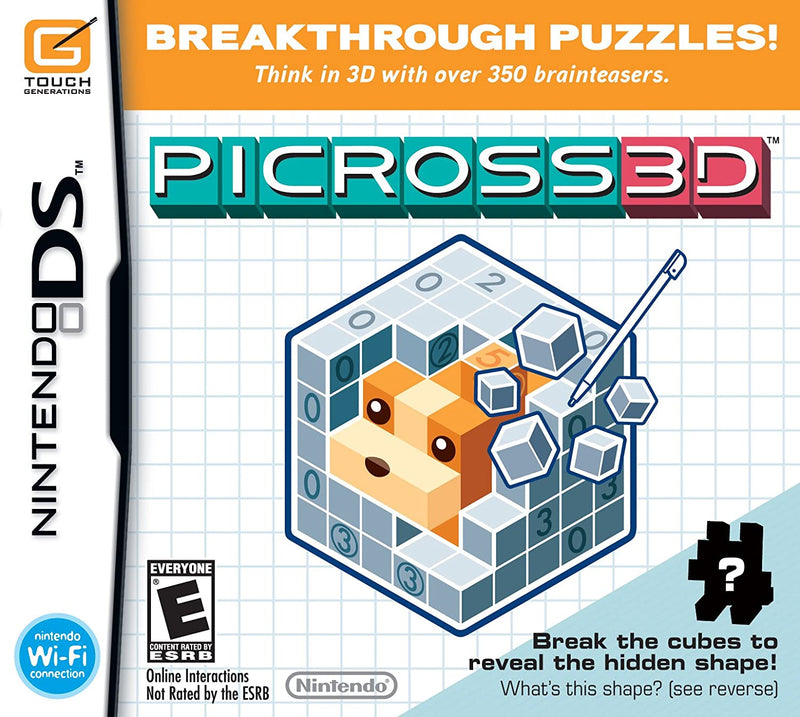Picross 3D  - Nintendo DS Pre-Played