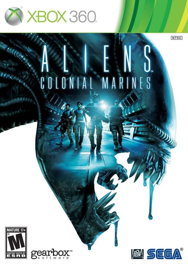Aliens Colonial Marines Front Cover - Xbox 360 Pre-Played