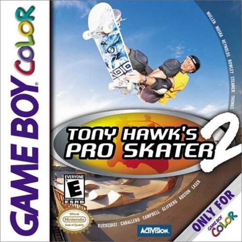 Tony Hawk's Pro Skater 2 Front Cover - Nintendo GameBoy Color Pre-Played