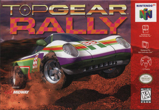 Top Gear Rally Front Cover  - Nintendo 64 Pre-Played