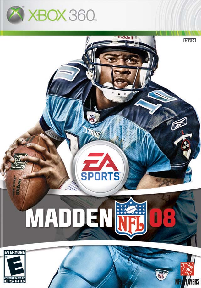 Madden NFL 08 Front Cover - Xbox 360 Pre-Played