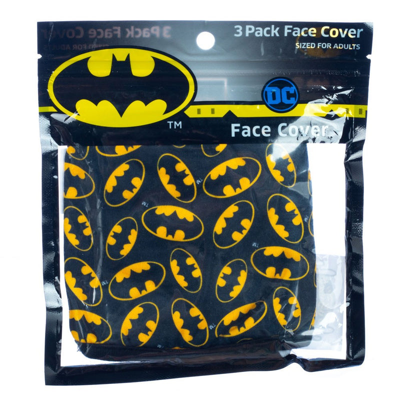 Batman 3 Pack Adjustable Face Covers