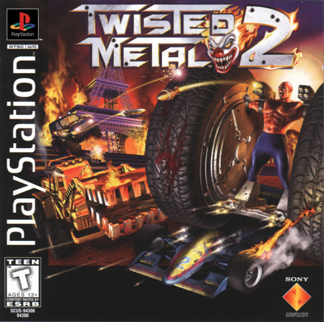 Twisted Metal 2 Front Cover - Playstation 1 Pre-Played