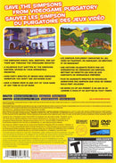 The Simpsons Game Back Cover - Playstation 2 Pre-Played