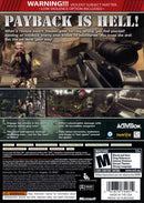 Soldier of Fortune Payback Back Cover - Xbox 360 Pre-Played