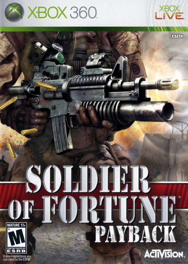 Soldier of Fortune Payback Front Cover - Xbox 360 Pre-Played