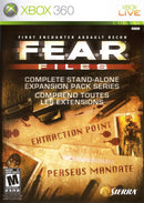 FEAR Files Front Cover - Xbox 360 Pre-Played