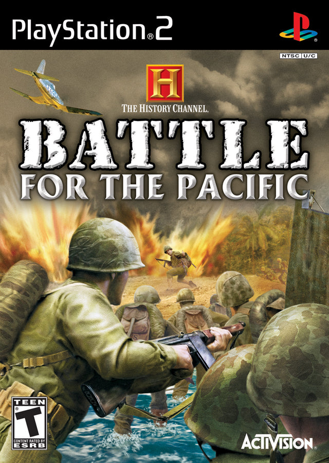 History Channel Battle For the Pacific - Front Cover Playstation 2 Pre-Played