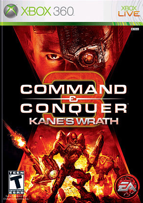 Command & Conquer 3 Kanes Wrath Front Cover  - Xbox 360 Pre-Played