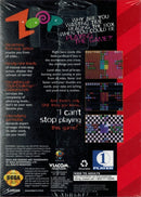Zoop Complete in Box Back Cover - Sega Genesis Pre-Played