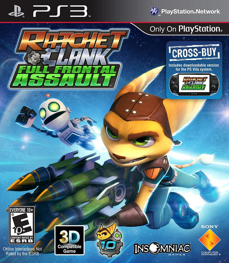 Ratchet & Clank: Full Frontal Assault Front Cover - Playstation 3 Pre-Played