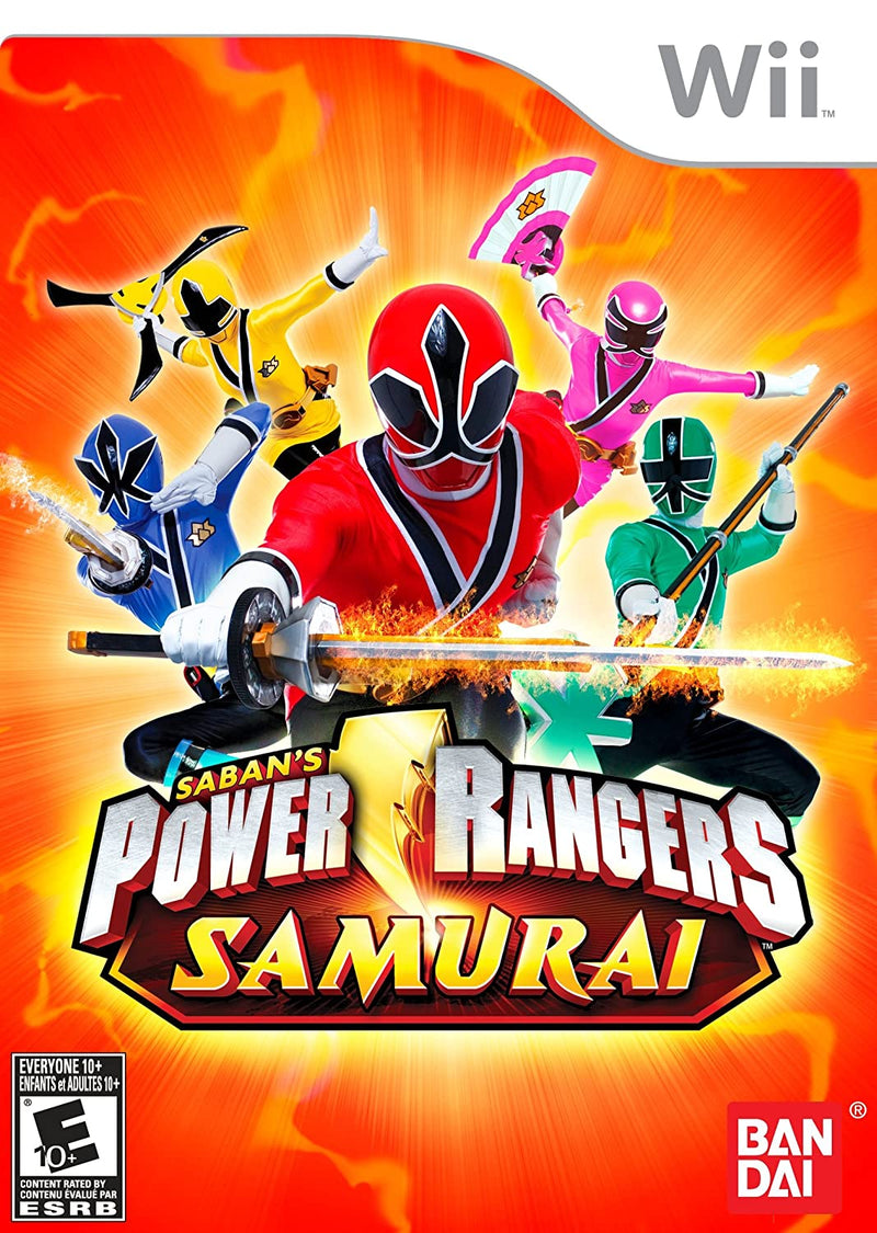 Power Rangers Samurai Front Cover - Nintendo Wii Pre-Played