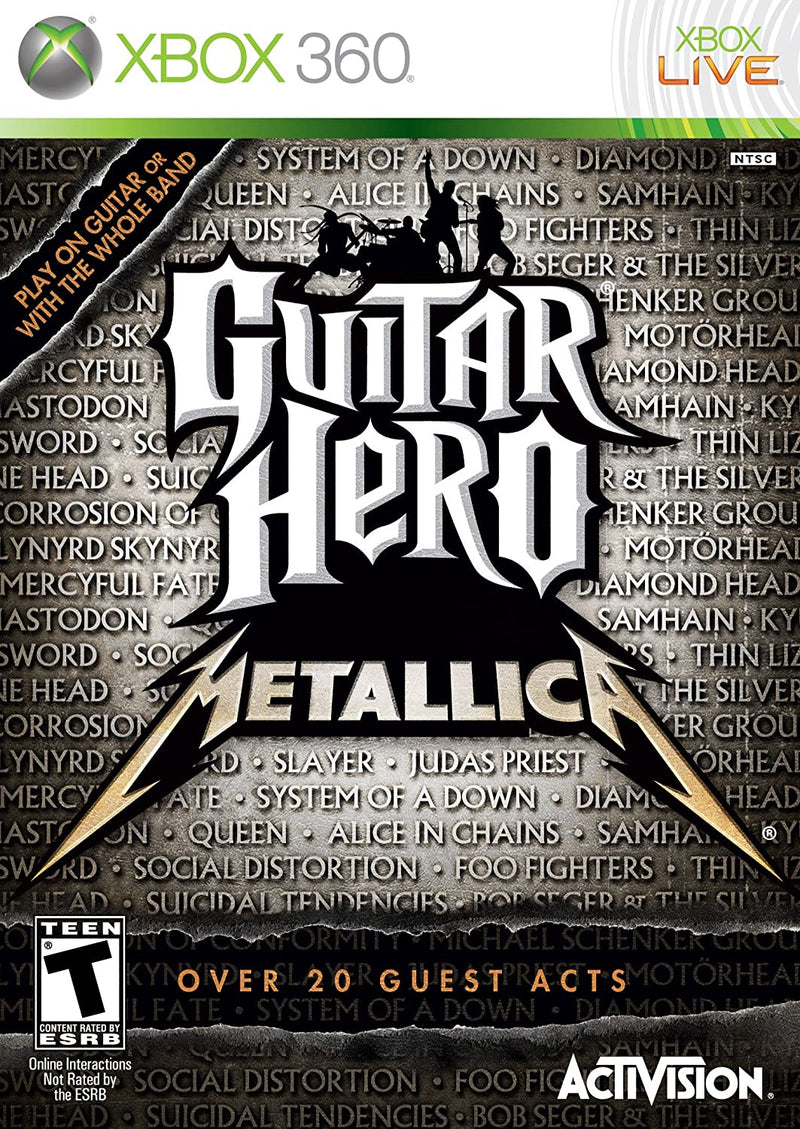 Guitar Hero Metallica Front Cover - Xbox 360 Pre-Played